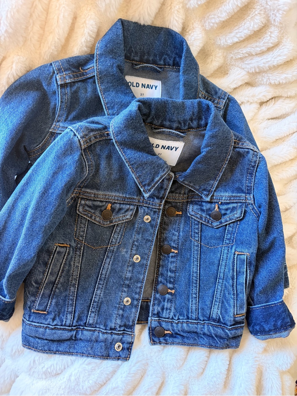 Old Navy Kids Blue Denim Jean Jacket - Classic Button Front